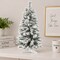 RAHEEV; 3 ft Snow Flocked Artificial Christmas Tree with Hinged Branches; Category:Christmas Tabletop & Accent Trees; Image:6